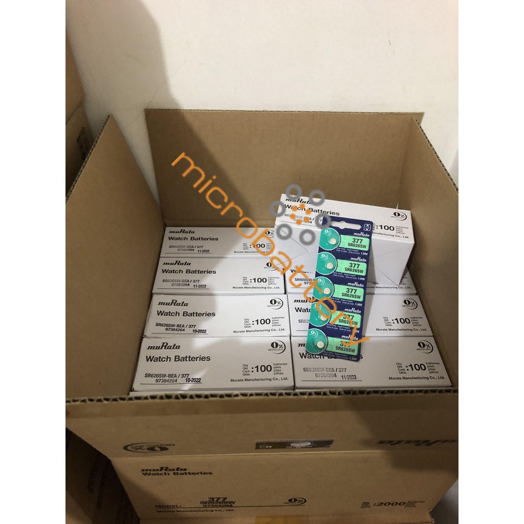 Murata SR626SW / 377 / SR626 / 626 Original baterai jam battery batre micro baterai