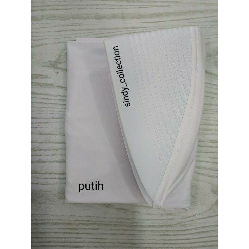 hijab sporty/bergo terbaru/hijab harian/hijab instan-Putih