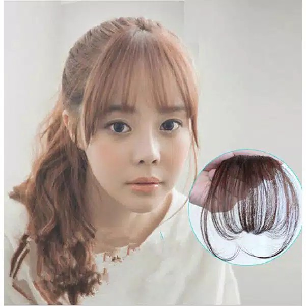 See through bang code 2 - PONI TIPIS CLIP KOREA - fake bang - terlaris - jambang - pinggiran