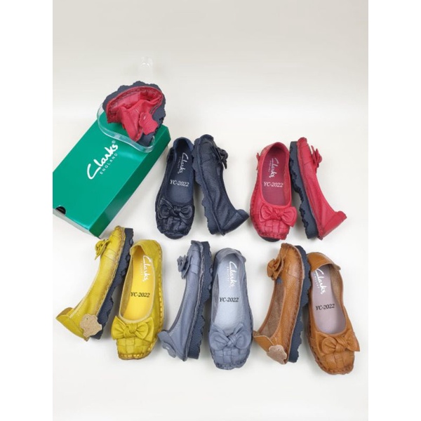 sepatu clarks yc-2022 flat/clarks flat/sepatu wanita/sepatu clarks