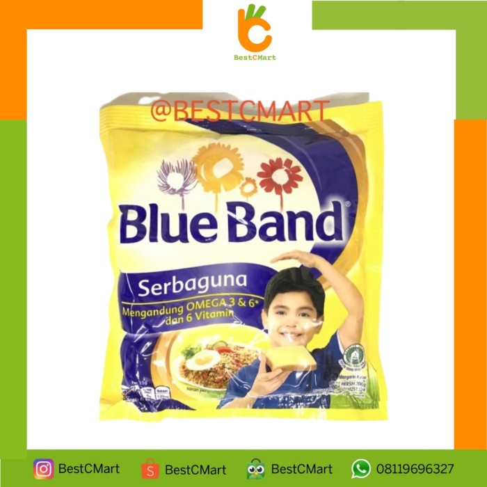 

butter-mentega- blue band sachet 200 gr -mentega-butter.