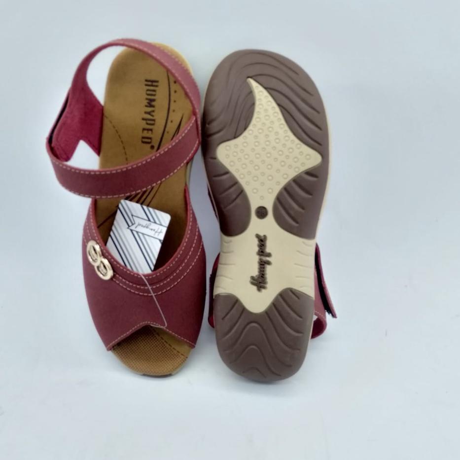 Barang Pilihan.. Trend Sandal Wedges Wanita branded Merk HOMYPED Danish TN33 Terkenal yang Bagus dan