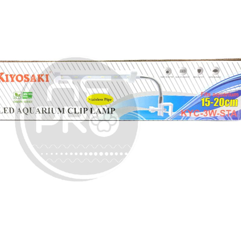 Promo murah lampu aquarium led jepit KIYOSAKI KYC 3WATT