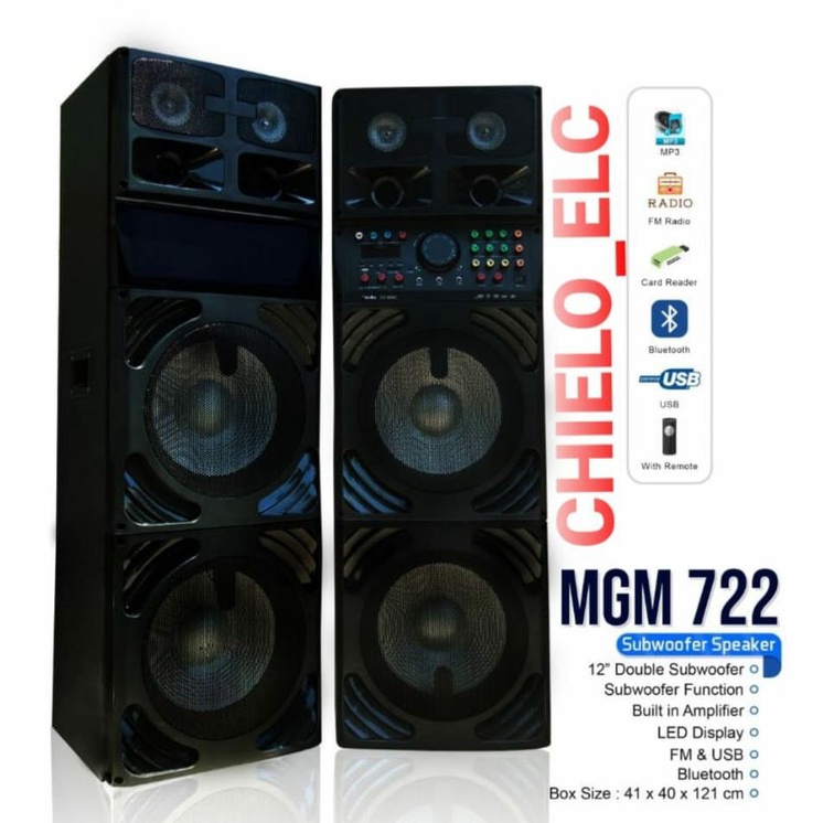 SPEAKER AKTIF DAT MGM 722 MGM722 ORIGINAL (BLM TERMASUK ONGKIR SPEAKER)