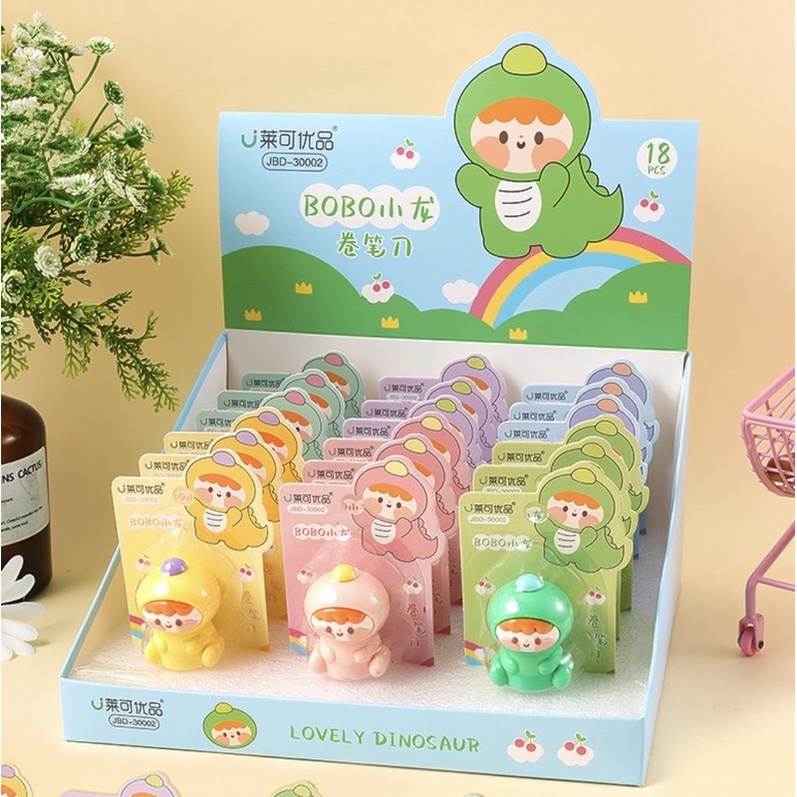 KENSHO Rautan Korea Karakter Lovely Dinosaur Lucu Import / Serutan / Sharpener