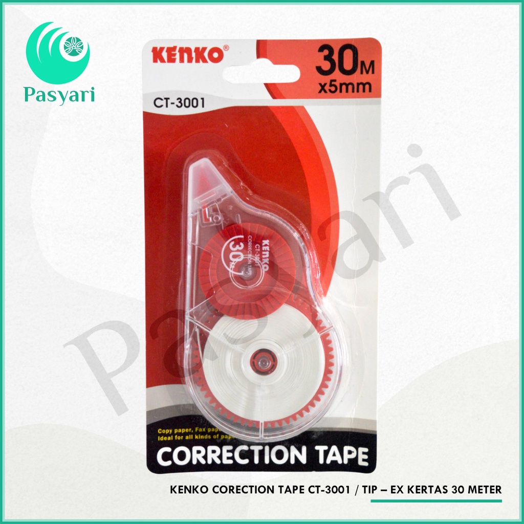 

Kenko Corection Tape Ct-3001 / Tip – Ex Kertas 30 Meter