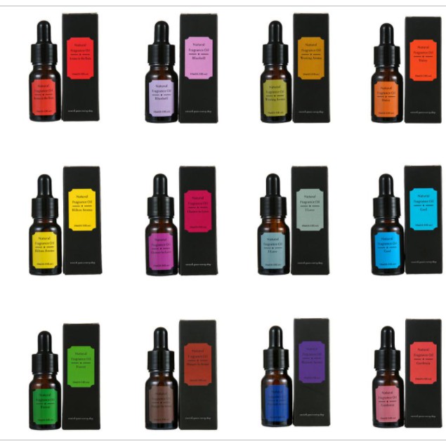 Eighteen Pure Essential Fragrance Oils Minyak Aromatherapy Diffusers 10ml - EGT1