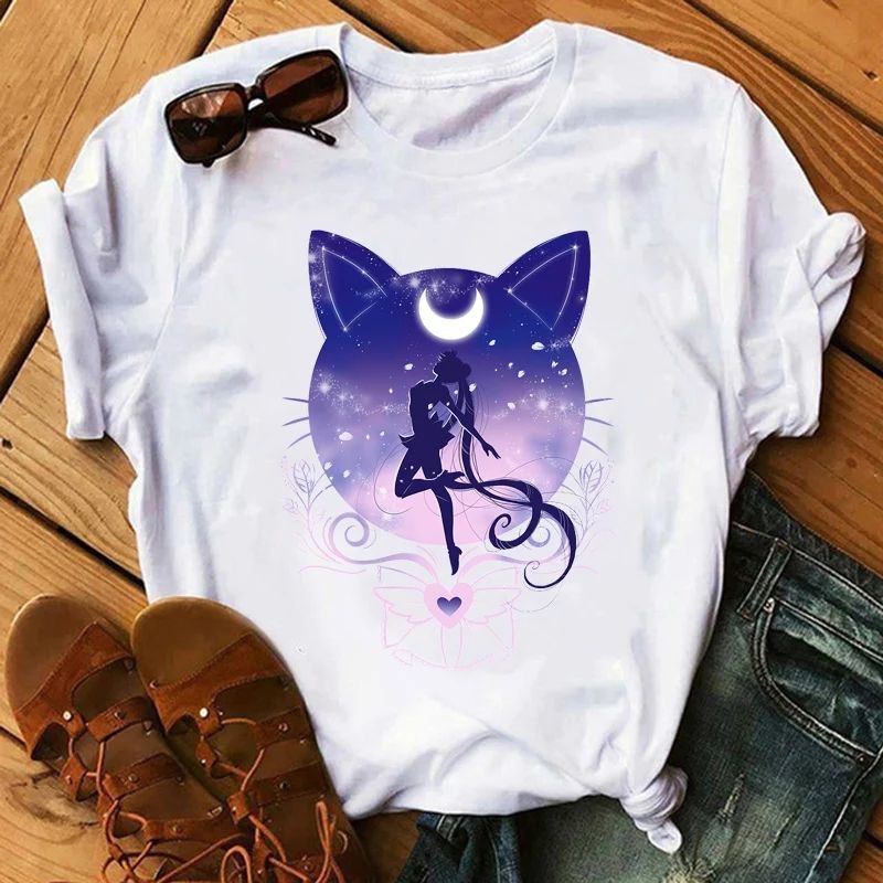Kaos Sailormoon  Anak Baju Anime Jepang / Sailor Moon t shirt / Baju Anime Anak Perempuan Murah
