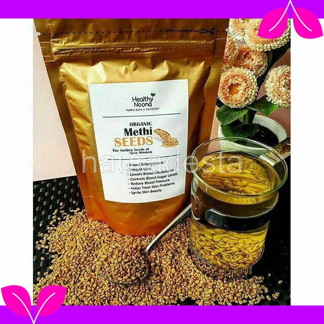[BISA COD] METHI SEEDS HERBAL ALAMI Pembesar Payudara & Pelangsing Alami