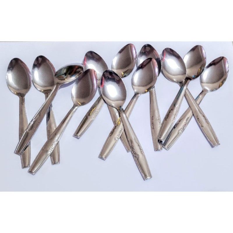 12 PCS SENDOK MAKAN/SENDOK STAINLESS 12 PCS