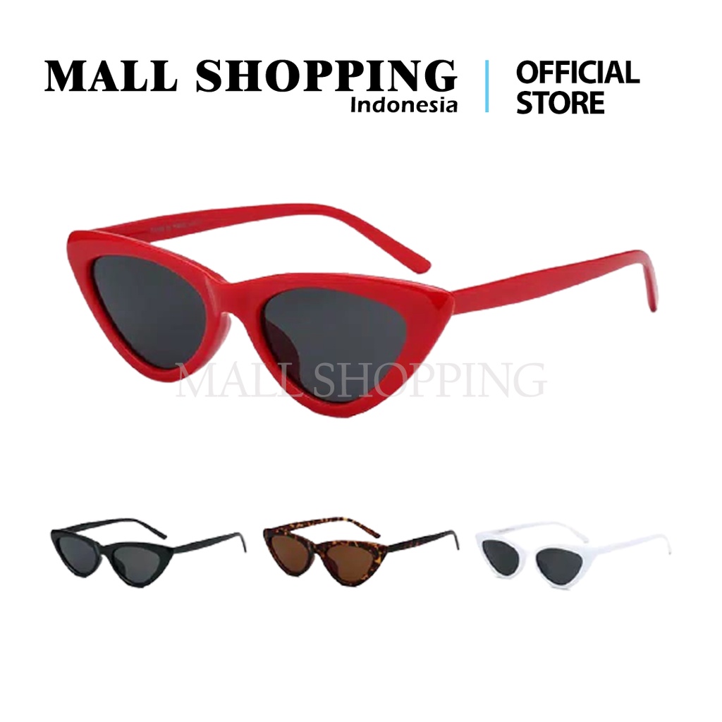 (COD) Kacamata Hitam Fashion Hip Hop Cat Eye Sunglasses MALLSHOPPING