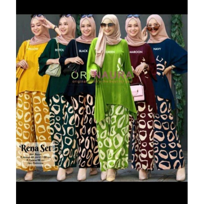 (BISA COD) Setelan Waka Model Rena