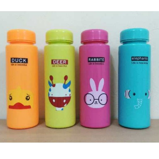 Botol minum animal karakter/my bottle/botol minum bahan plastik