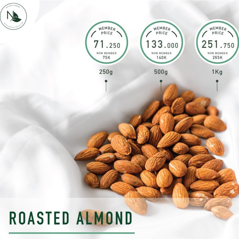 

ROASTED ALMOND (NATURAL) 1000G