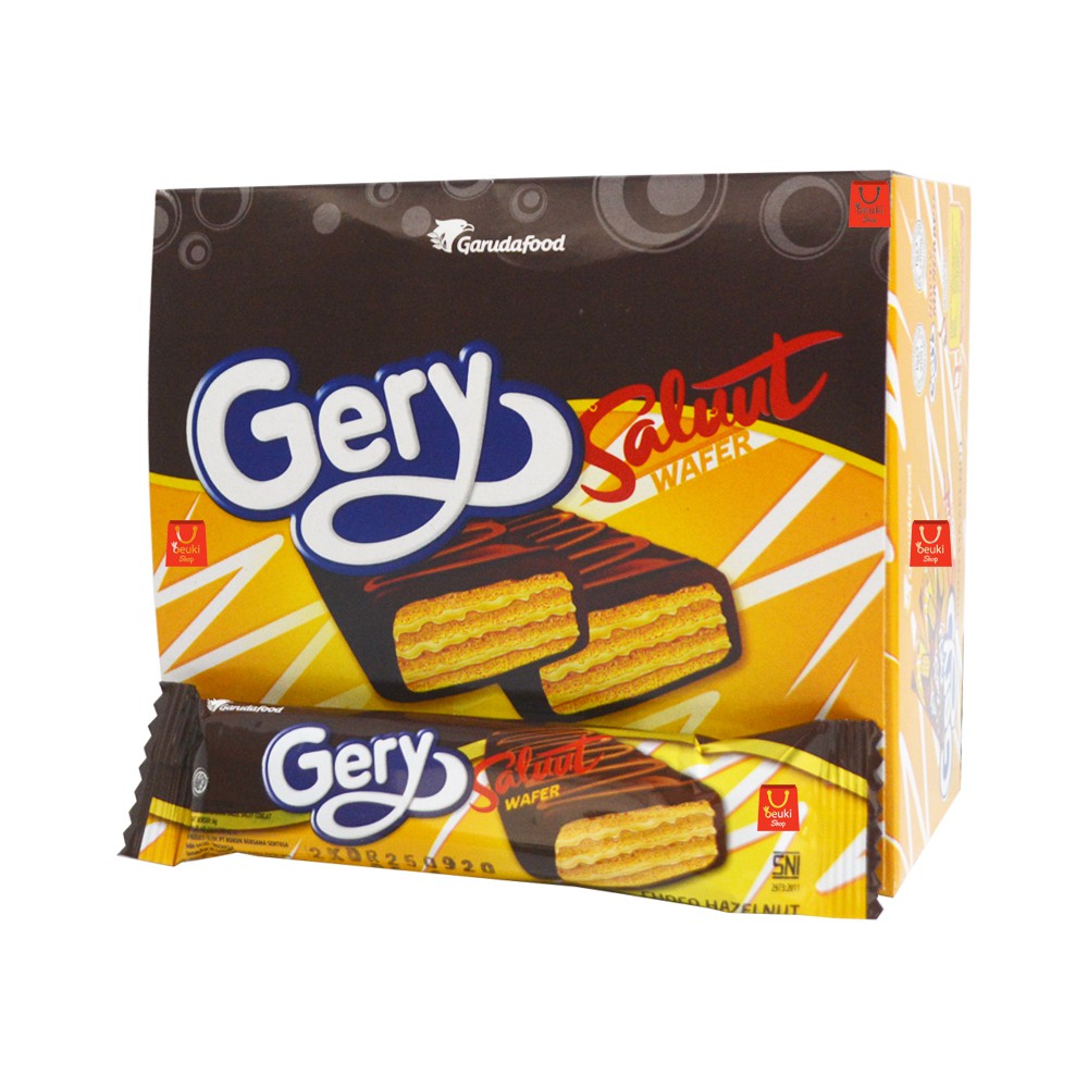 

Gery Saluut Wafer Choco Hazelnut Gery Saluut Wafer Rasa Coklat Hazelnut Nikmat - 24pcs x 7.5gr