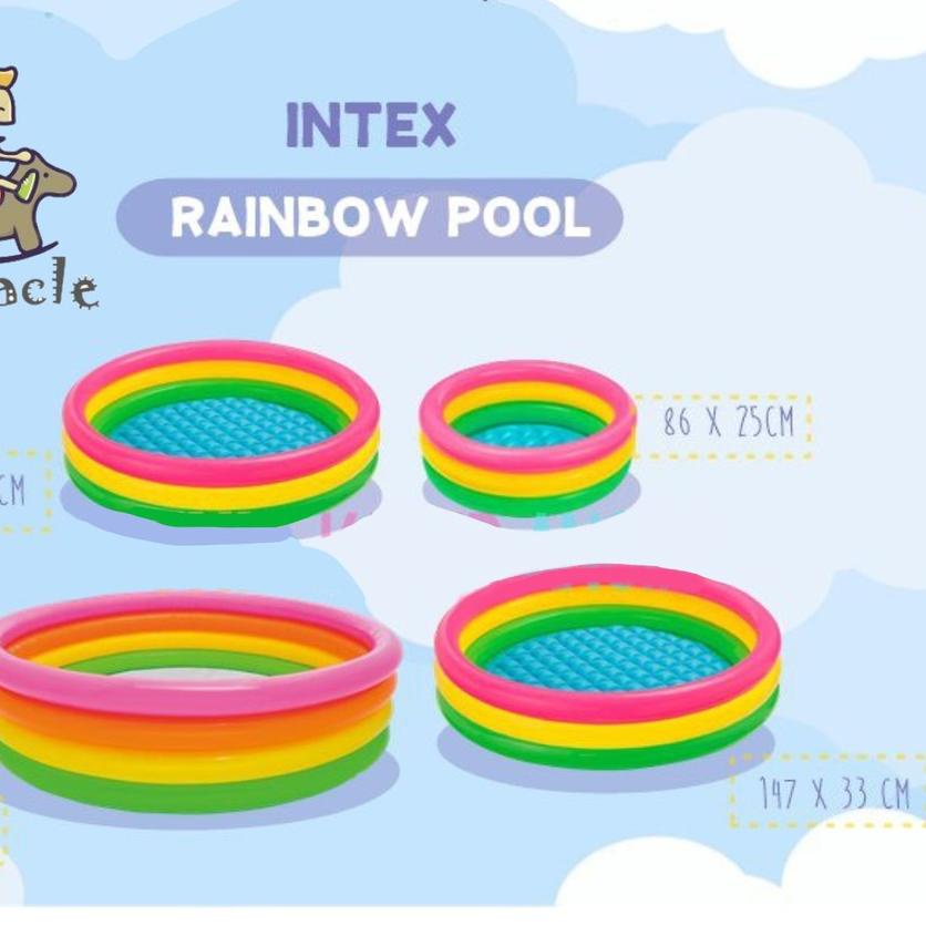 ☼ KOLAM RENANG INTEX KOLAM RENANG PELANGI JUMBO / INTEX 57412 / INTEX 57422 Intex 59469 ➵