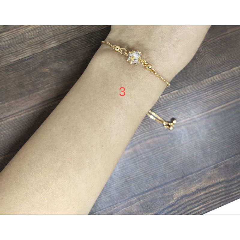 Fifi Fashion Gelang serut itlay fashion model perhiasan lapis emas G11 12#