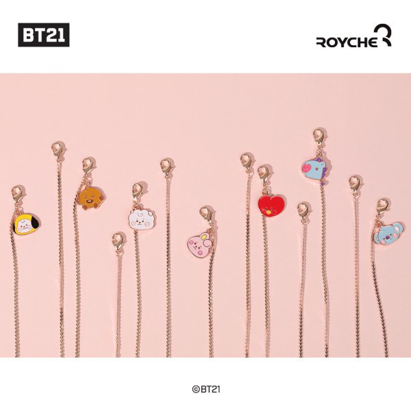 Official BT21 Pendant Mask Strap Line Friends Royche Tali Masker