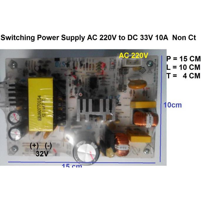 Smps-021 Switching Power Supply Ac 220V To Dc 33V 10A Non Ct Audiopa83 Buru Order