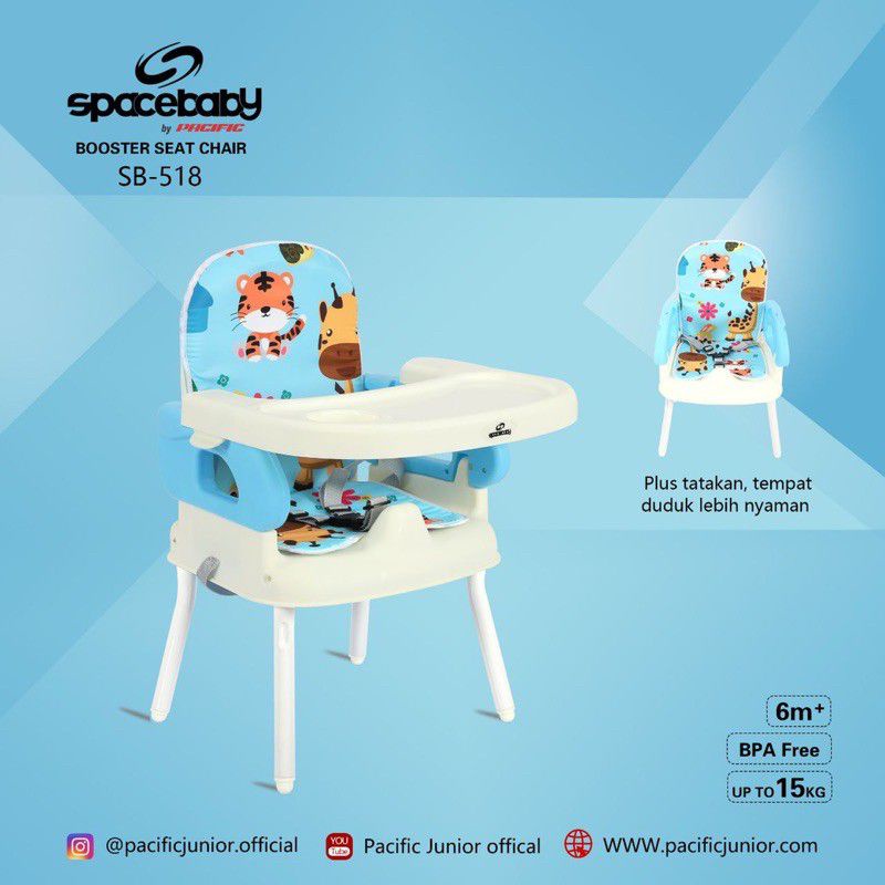 Spacebaby SB - 518 Folding Booster Seat - Kursi makan bayi