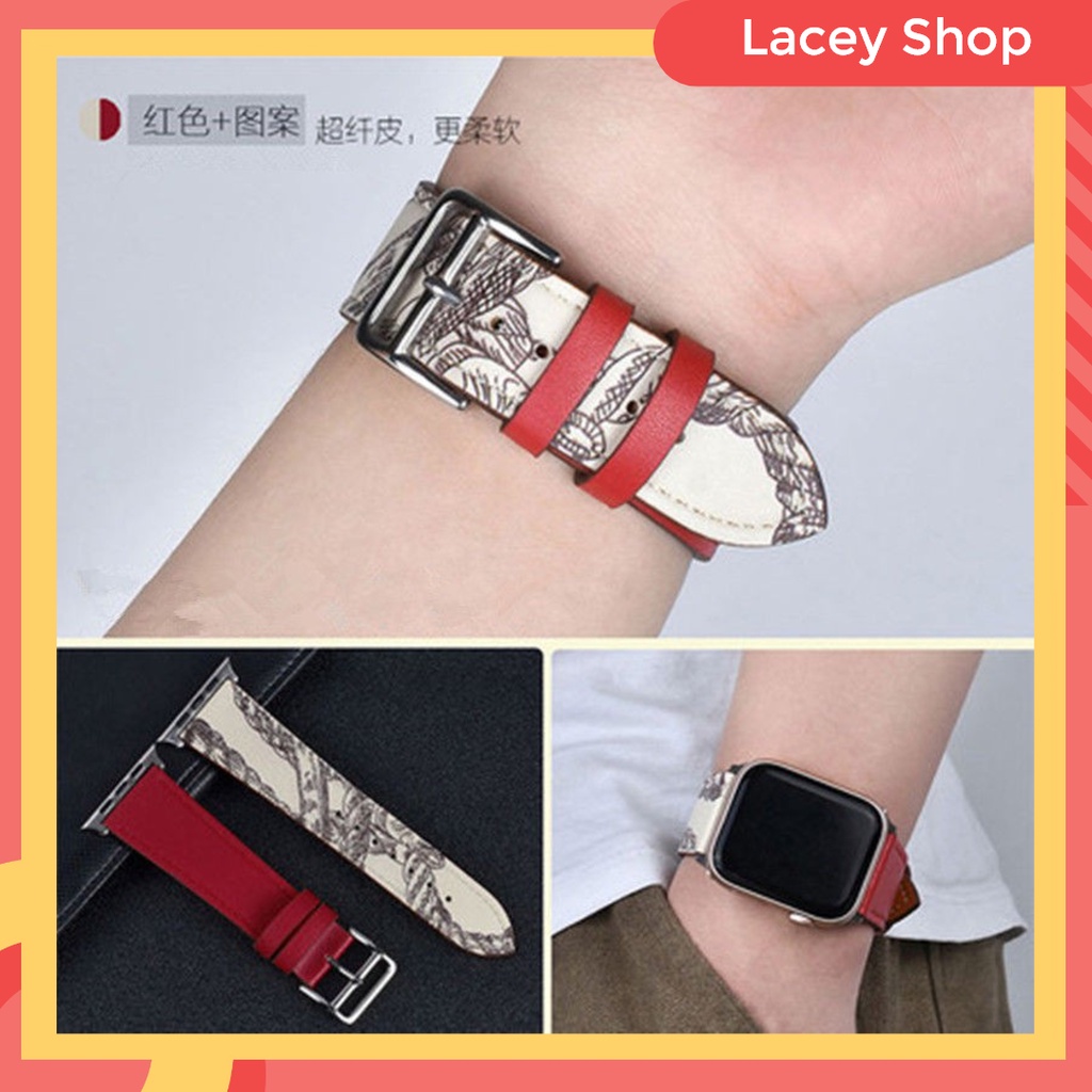 Leather Strap iWatch Replacement Band Apple Watch 7 41 mm 45 mm S6 5 4 3 2 1