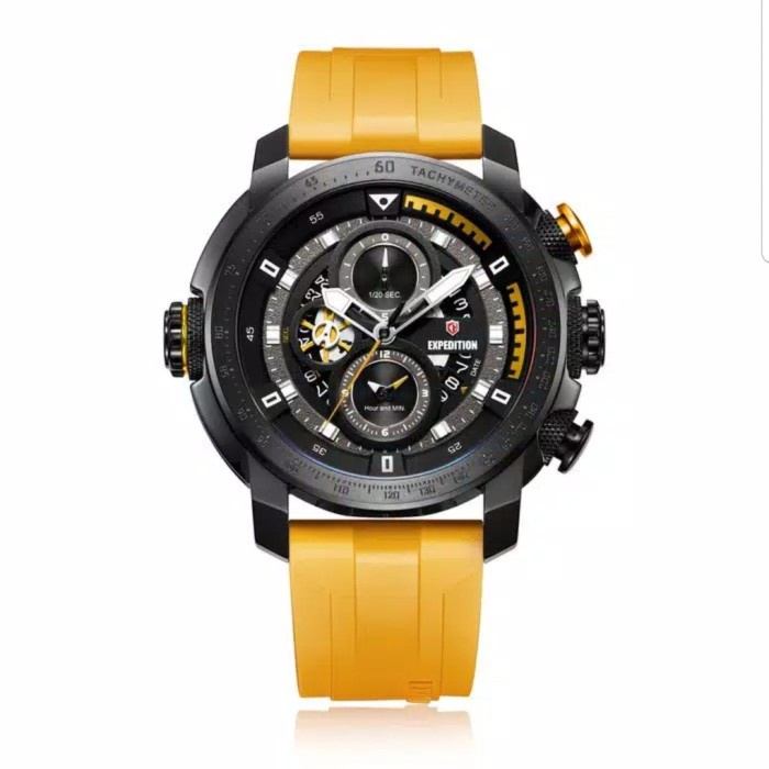 Jam tangan pria Expedition Airborne E 6771 E6771 yellow Original