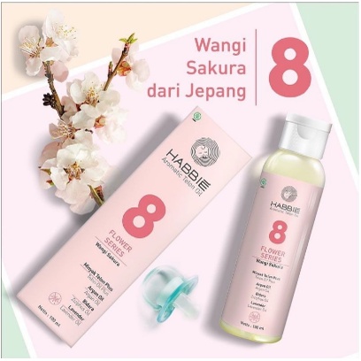 Habbie Minyak Telon Flower Series, Aromatic Oil Minyak Telon Bayi Anak