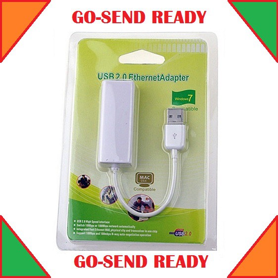 USB 2.0 To Lan / Usb To Ethernet Adapter RJ 45