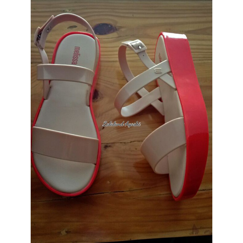 Sepatu melissa Lip Platform AD/Sepatu jelly wanita/Sepatu melissa wedges