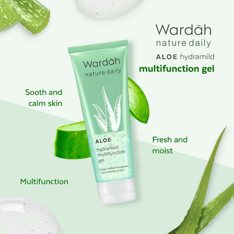 WARDAH NATURE DAILY ALOE HYDRAMILD MULTIFUNCTION GEL - 100ML