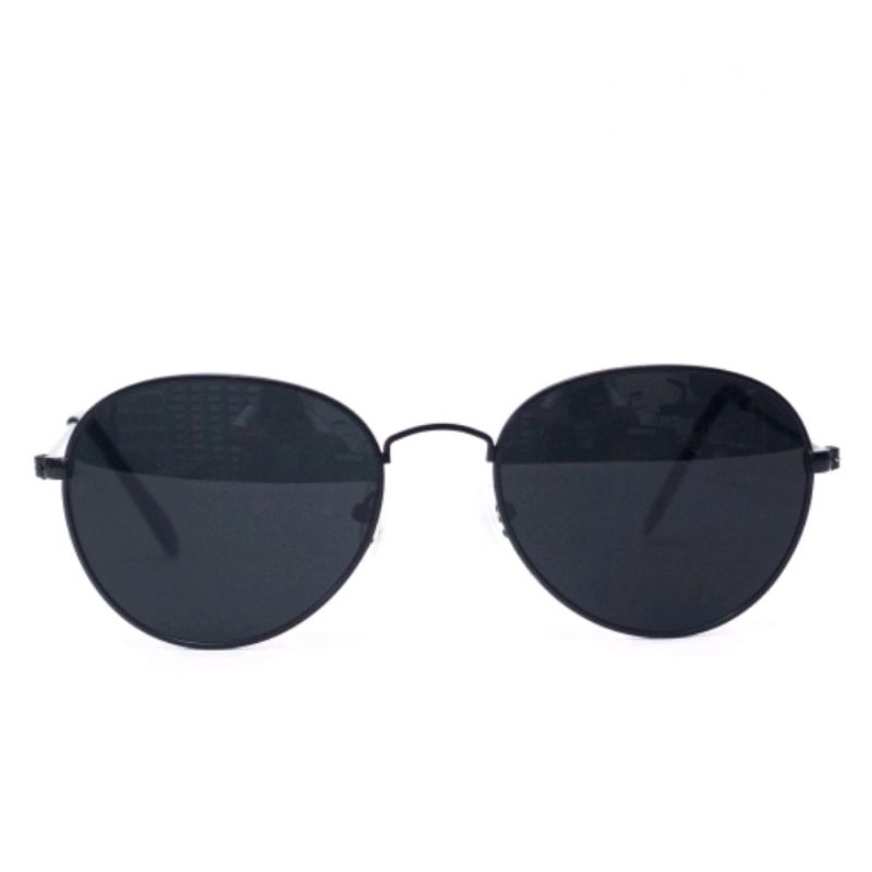 frame kacamata ouval besi lensa minus diwarna hitam dan cokelat y1015