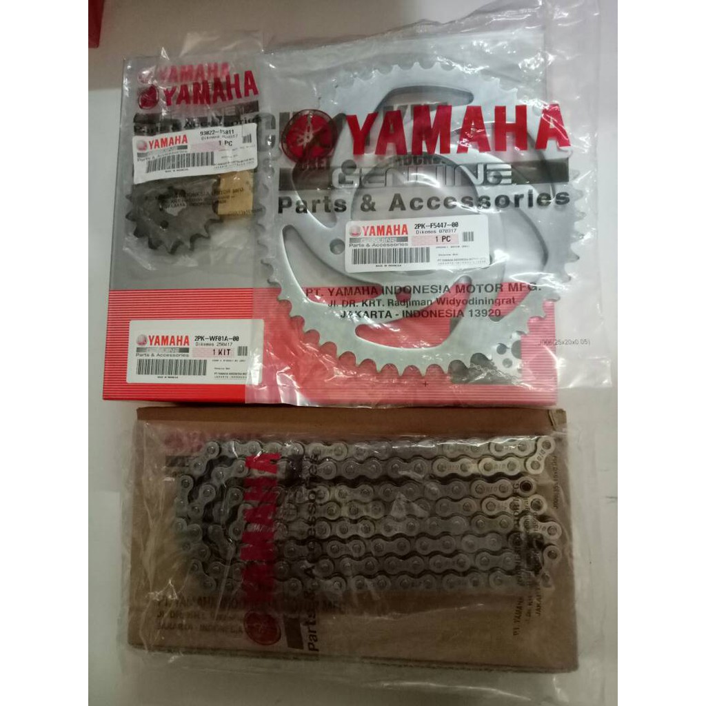 Gear Paket / Gear set / Girset Yamaha R 15  Original YGP 100%