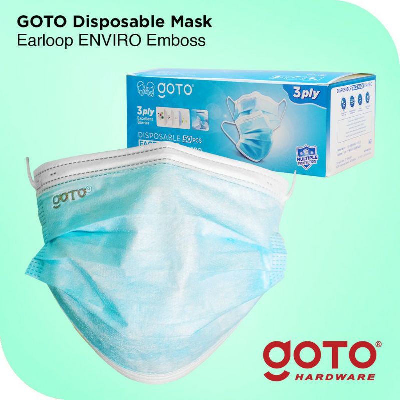Masker Goto Masker Earloop Dan Headloop 50Pcs