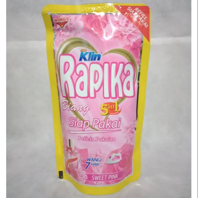 Rapika Biang 5in1 Pelicin Pakaian Refill 250ml(kemasan baru)