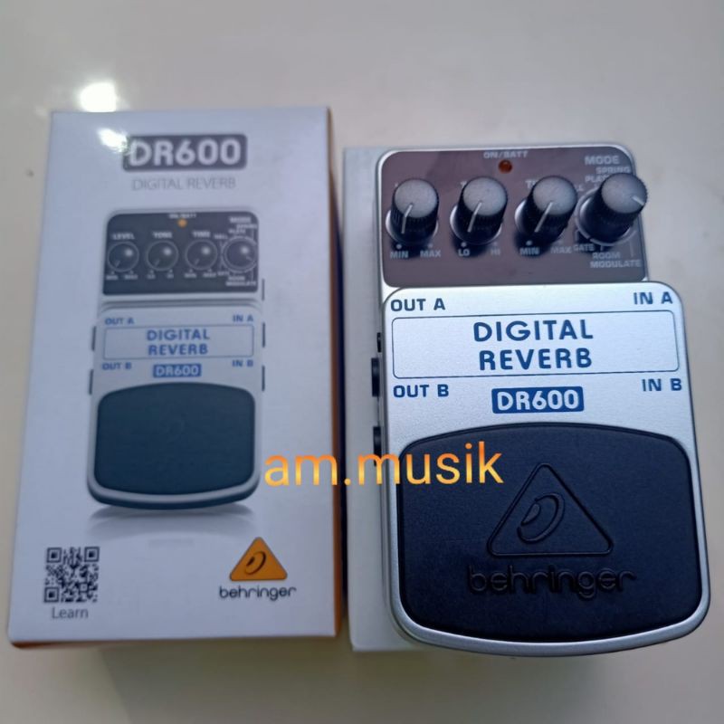 EFEK PEDAL BEHRINGER DR600 DIGITAL STEREO REVERB