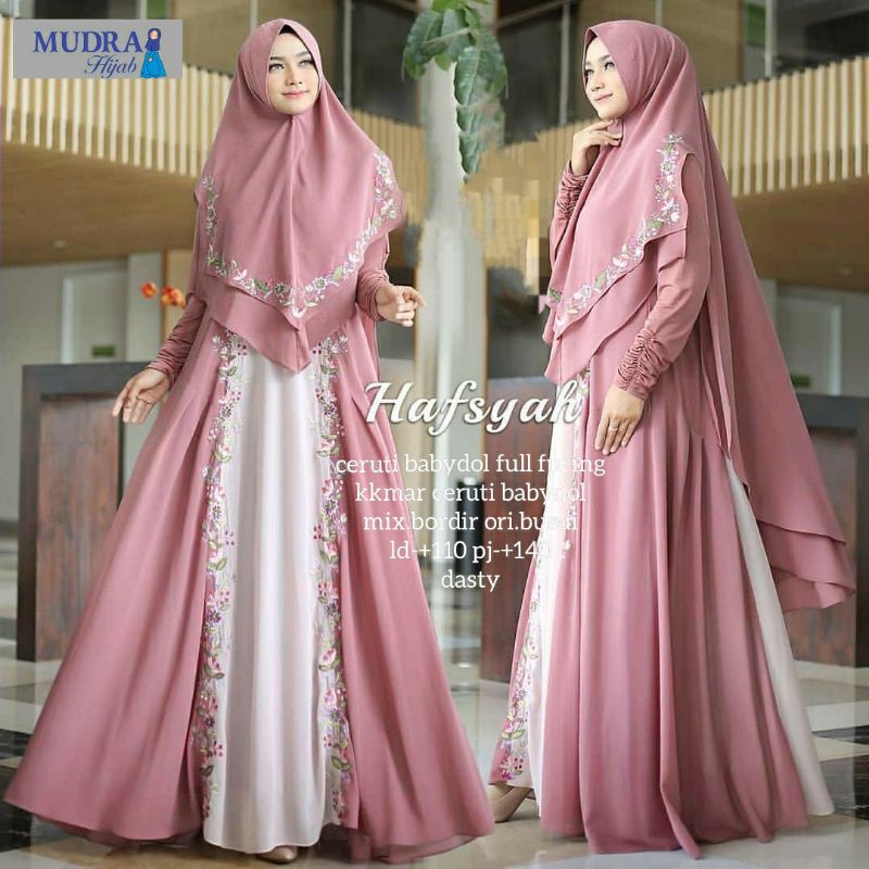 Gamis Hafsya Syar'i by Ama Najwa 2