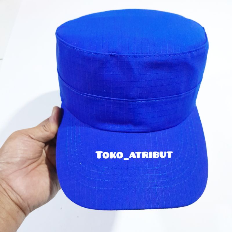 Topi komando biru ripstok