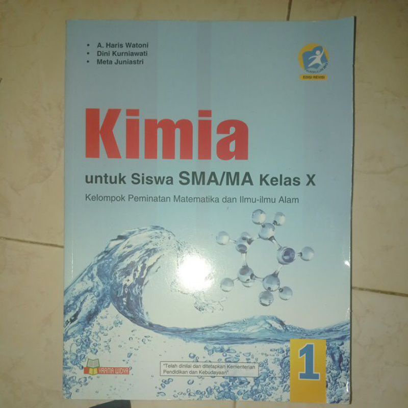 buku kimia SMA kelas 10