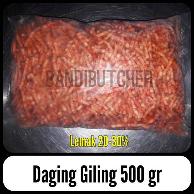 Daging Sapi Giling Cincang - Daging Bakso Olahan Giling Segar Bandi