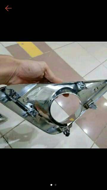 Cover ring foglamp BUMPER DEPAN MOBIL DAIHATSU all new Terios 2018 2019 2020 2021 chrome CROME ganti copot model ori