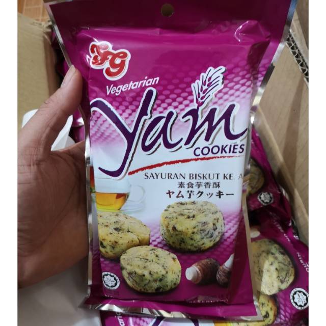 

SG YAM Cookies Biscuit ROTI KELADI BUNGKUS