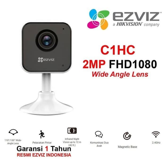 Wireless IP Cam Ezviz C1HC 1080p Indoor with Smart IR for Night Vision