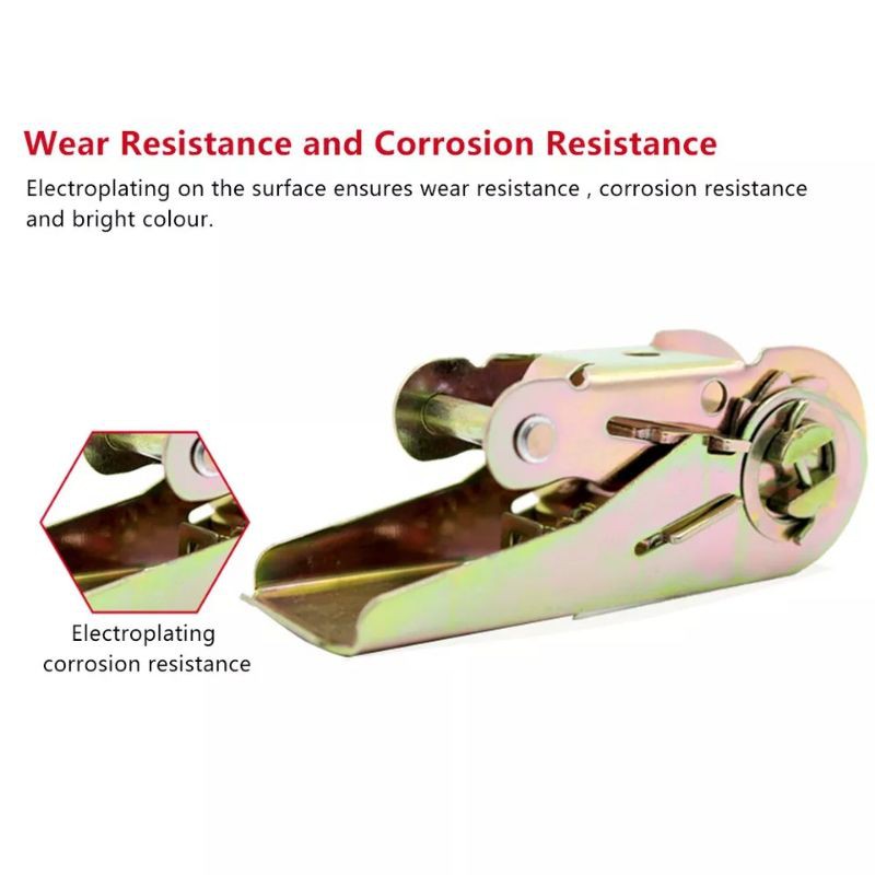 Tali Pengikat Barang 1 4M Cargo Lashing Belt Racthet Tie Down Set