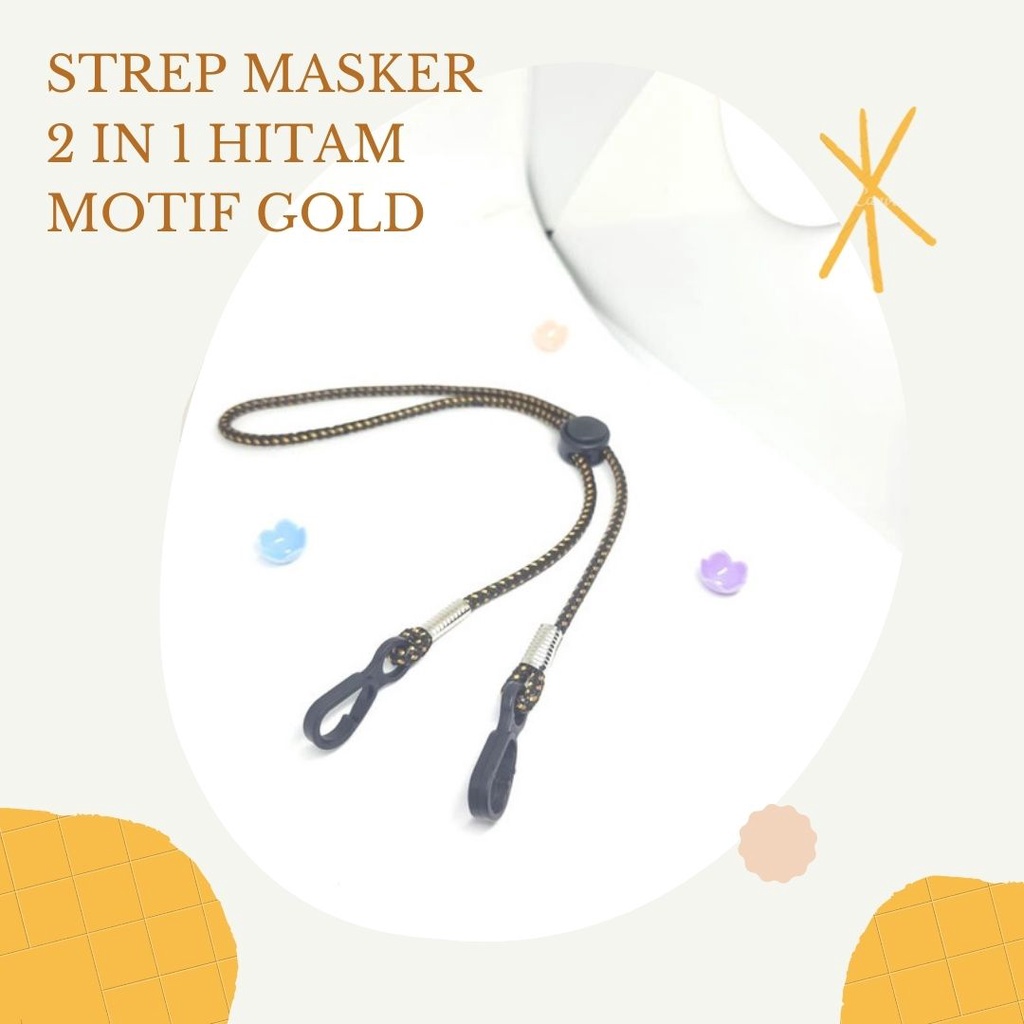 Strep Masker Unisex Tali Masker Kalung Masker Pria Aksesoris Masker Pengait Masker Pria dan Wanita H