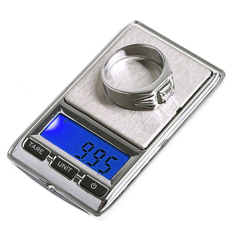 Gro High Accuracy Mini Electronic Digital Pocket Scale Jewelry Diamond Gold Coin Scale Weighing Balance Portable 100g / 0.