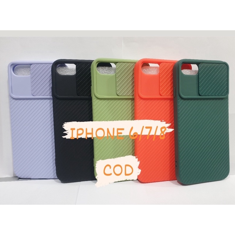 CASE IPHONE 6/7/8 -SOFCASE SLIDE IPHONE 6/7/8 PELINDUNG KAMERA CASE-BENUA DUNIA