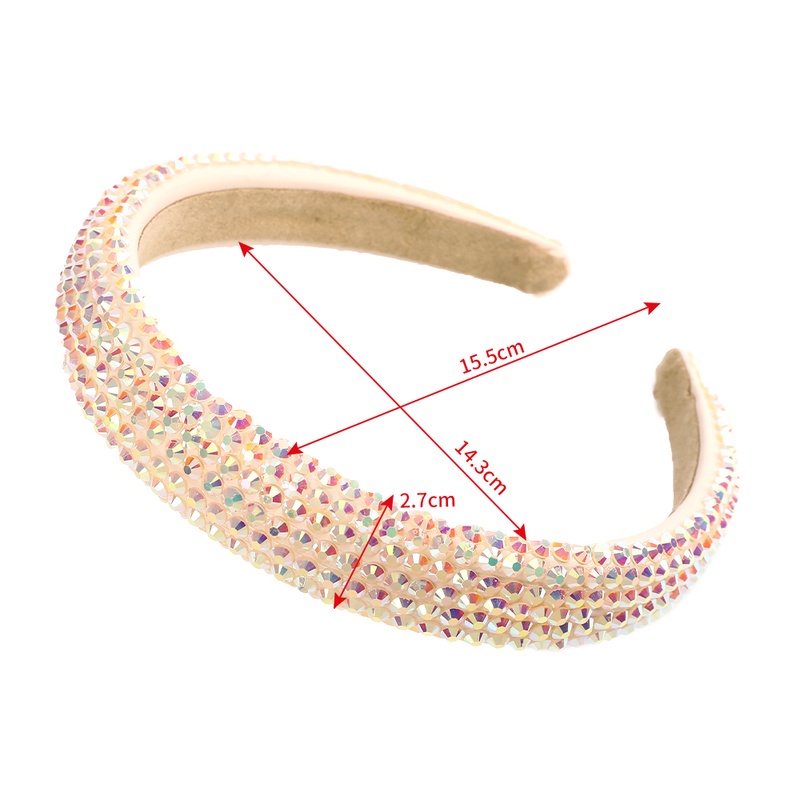 Fashion Full Rhinestone Sponge Headband Temperament Luxurious Hairband for Women Hair Accessories