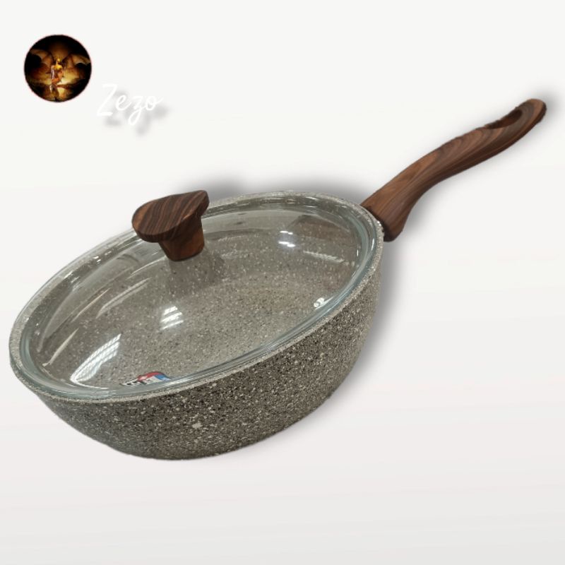 Panci Pero Deep Frying Pan 24cm + Lid