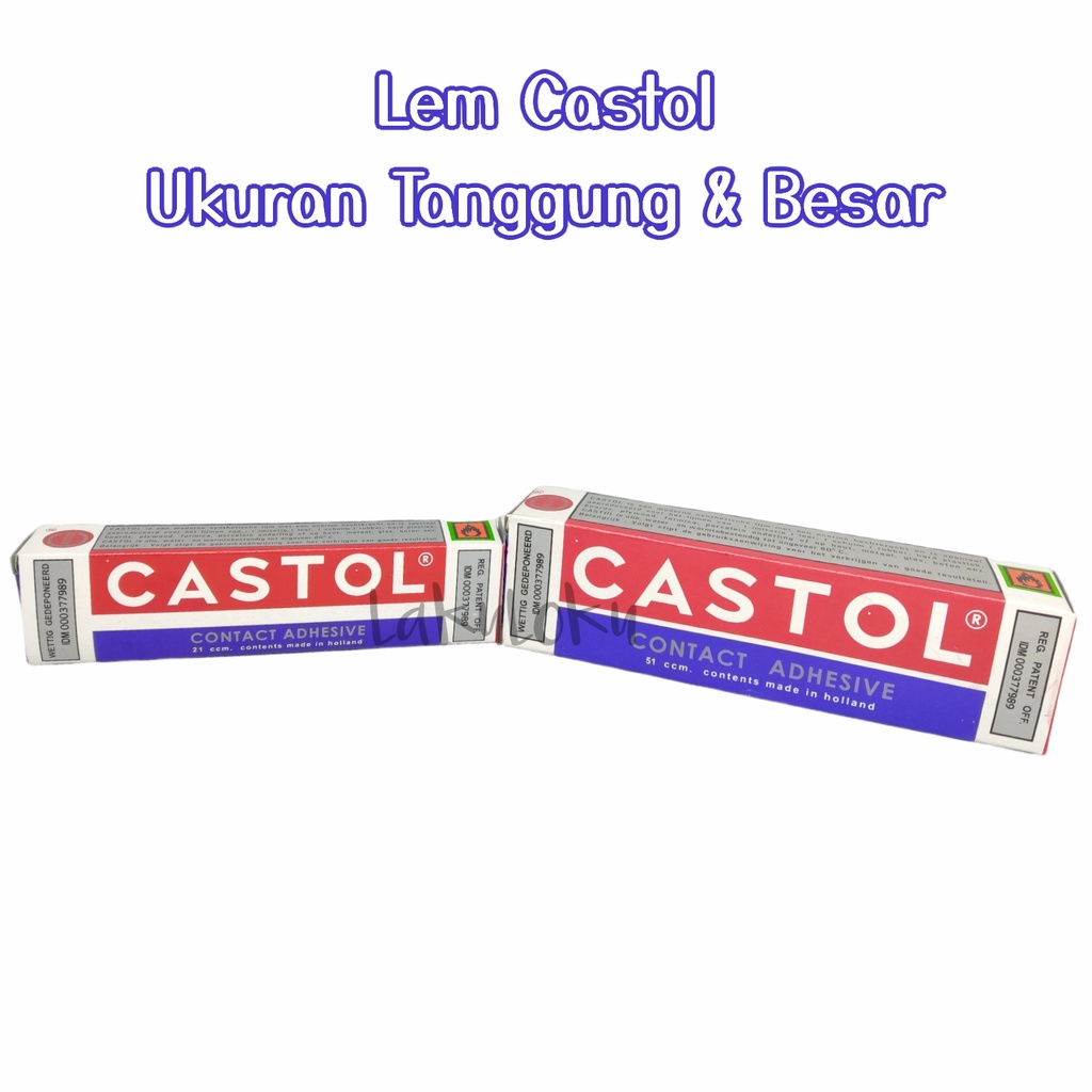

Lem Serbaguna Castol Ukuran Kecil 21ccm & Besar 51ccm