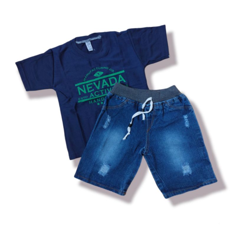 SETELAN JEANS ANAK LAKI-LAKI /CELANA KAOS ANAK MURAH 1-5 TAHUN